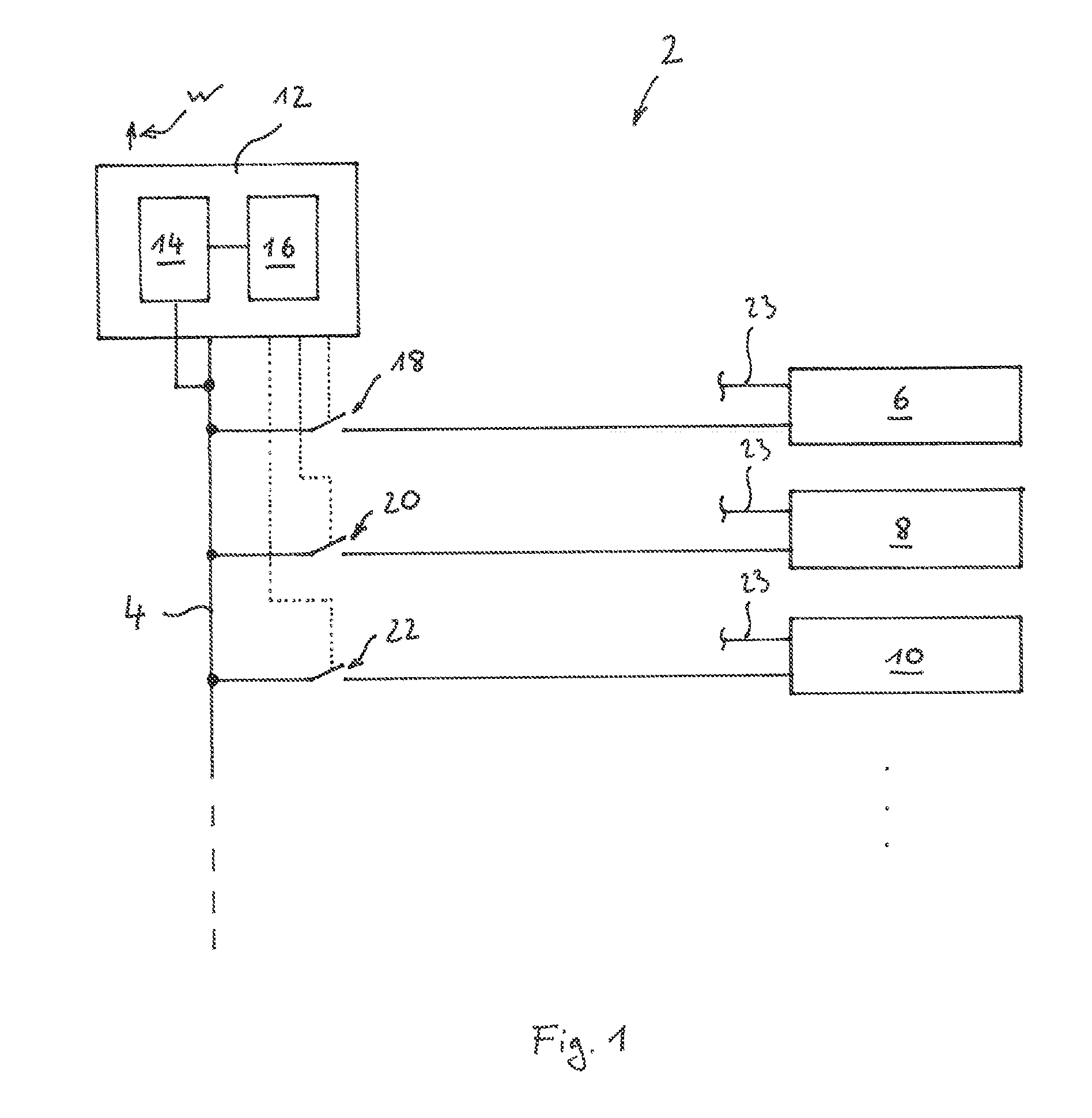 Method for detecting a device that generates spurious signals in an electrical network, an electrical system and an aircraft