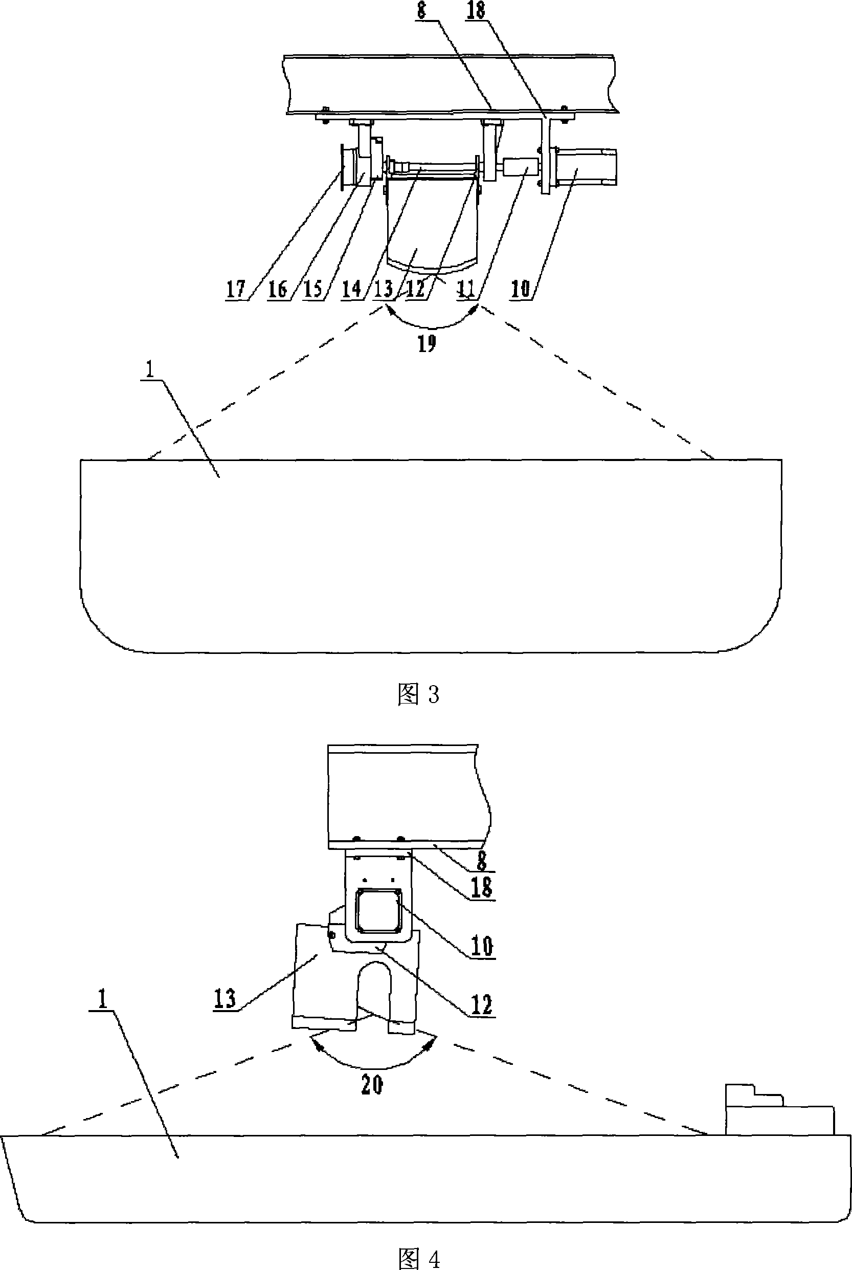 System and method for automatically detecting shiploader article position two-dimension laser scanning radar