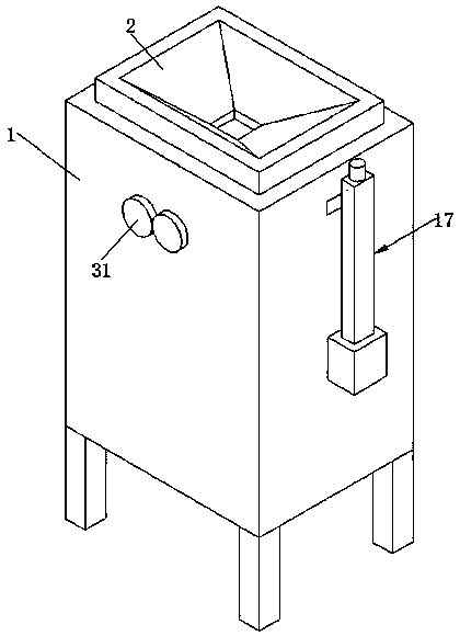 Caking zinc sulfate scattering device and using method thereof