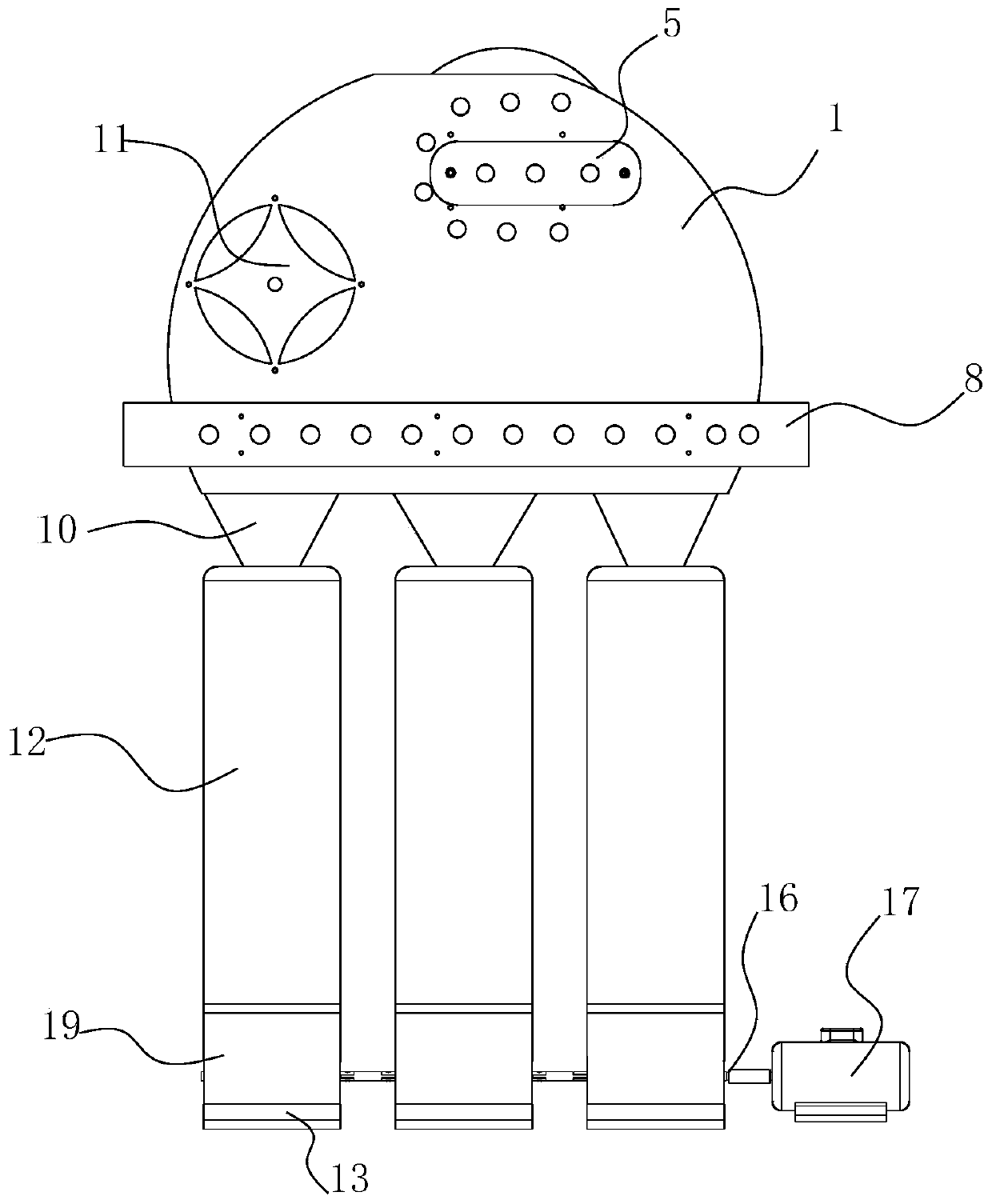 Multifunctional garlic clove disengaging and sorting machine