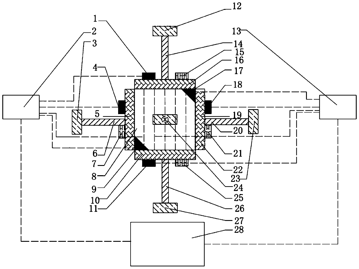 Apparatus and method for testing shale anisotropy under true triaxial conditions