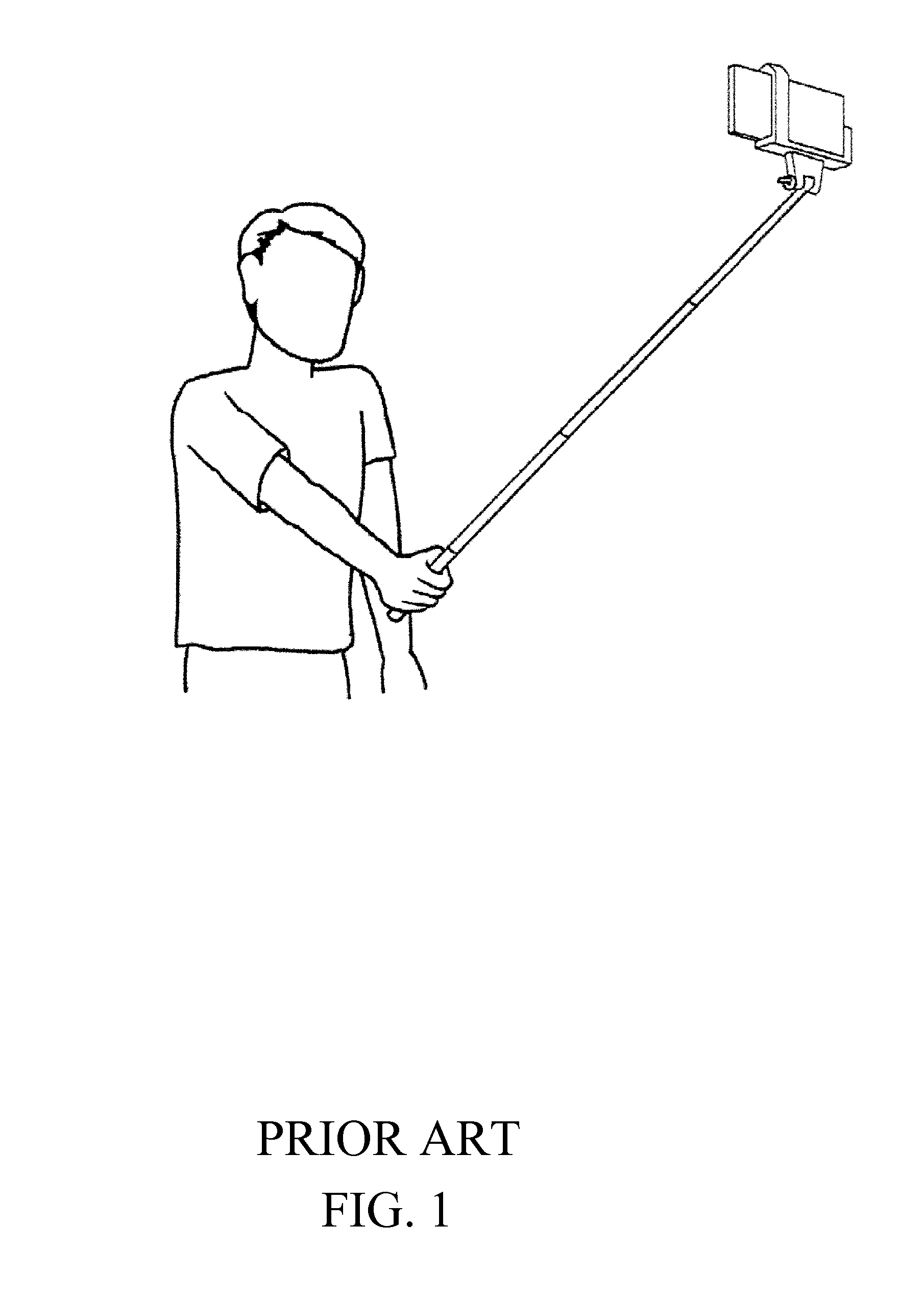 Cellular Phone With Built-In Selfie Stick