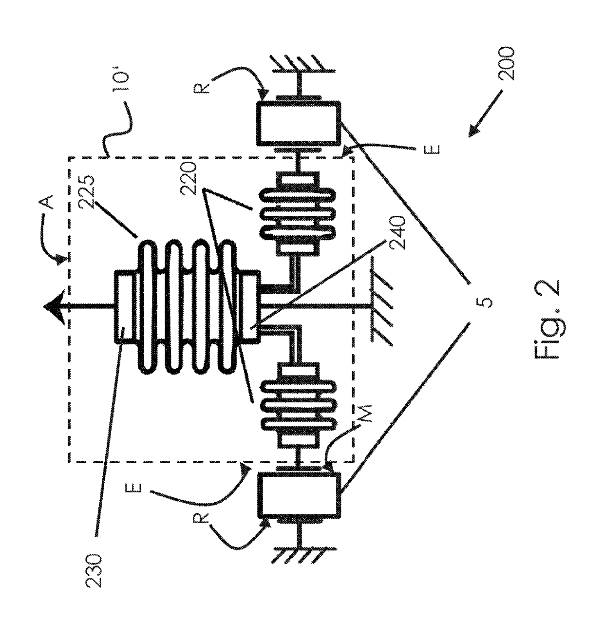 Lifting system, method for electrical testing, vibration damper, and machine assembly