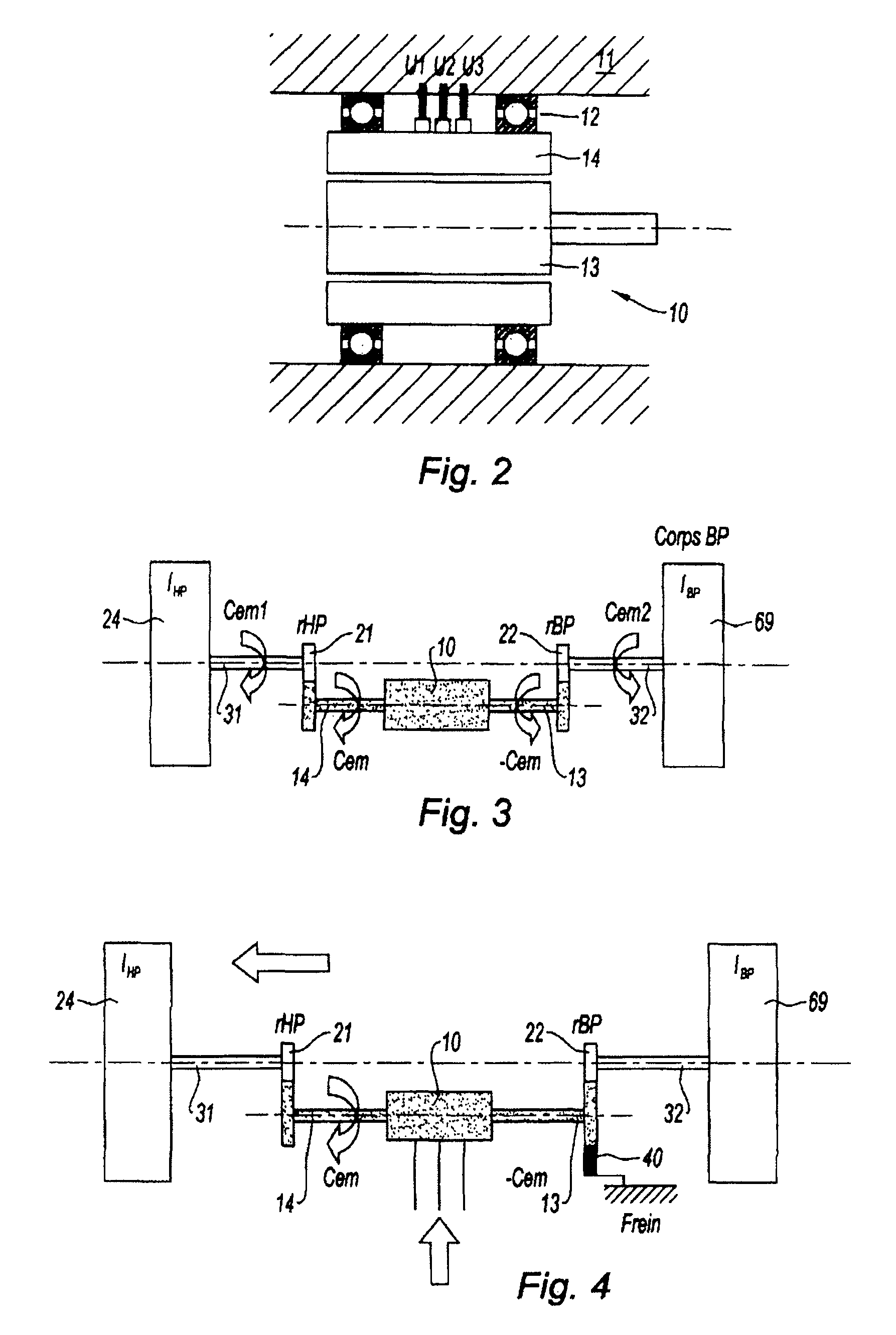 Device for producing electrical power in a two-spool gas turbine engine