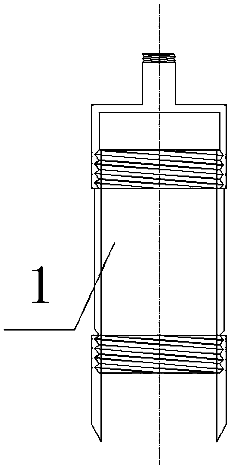 Lead screw drive mechanism for preparing indoor triaxial test original-state cohesive soil sample device in drill type