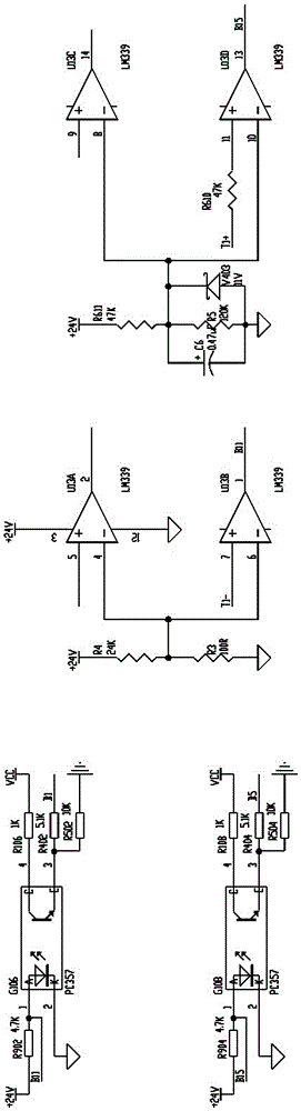 Isolated type fire detector data acquisition control circuit