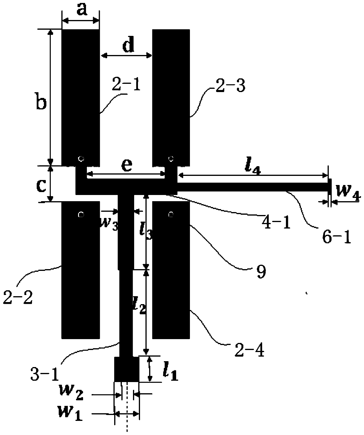 Dipole antenna with single zero point compensation