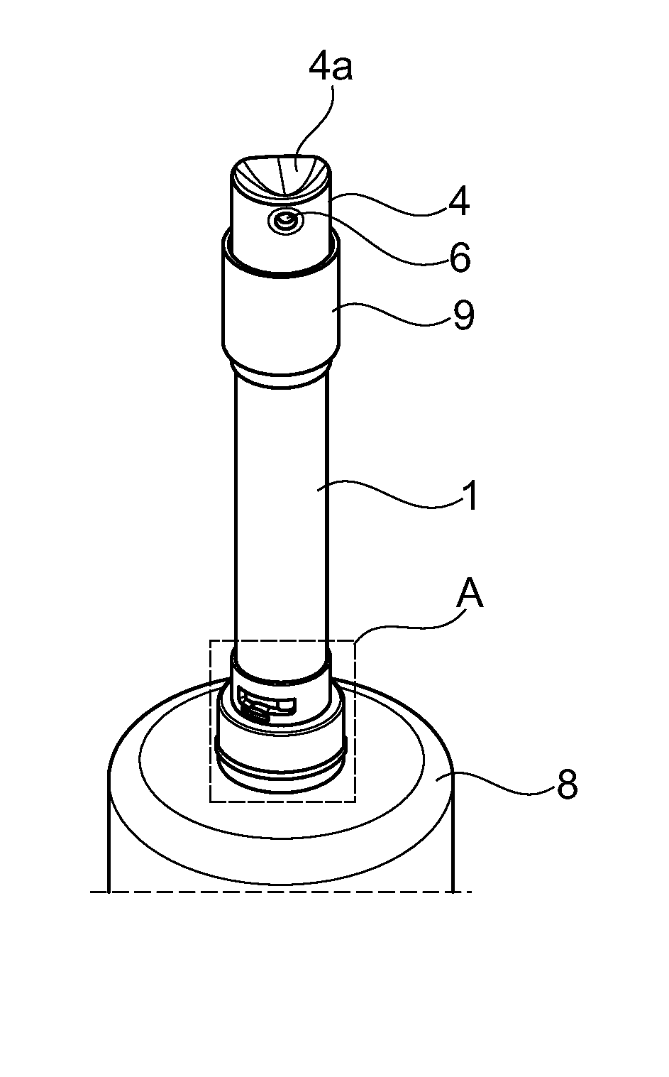 Refillable Bottle For Dispensing A Fluid Product