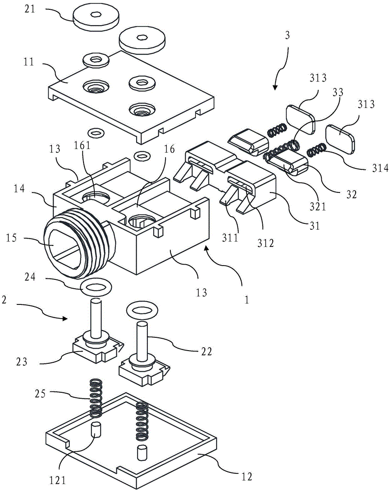 A water outlet switching device
