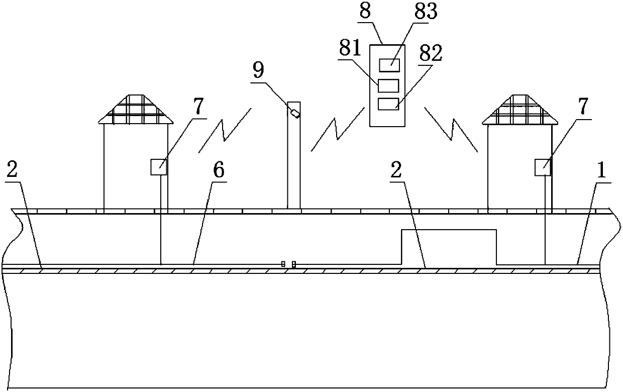 Backflow cable anti-theft alarm system