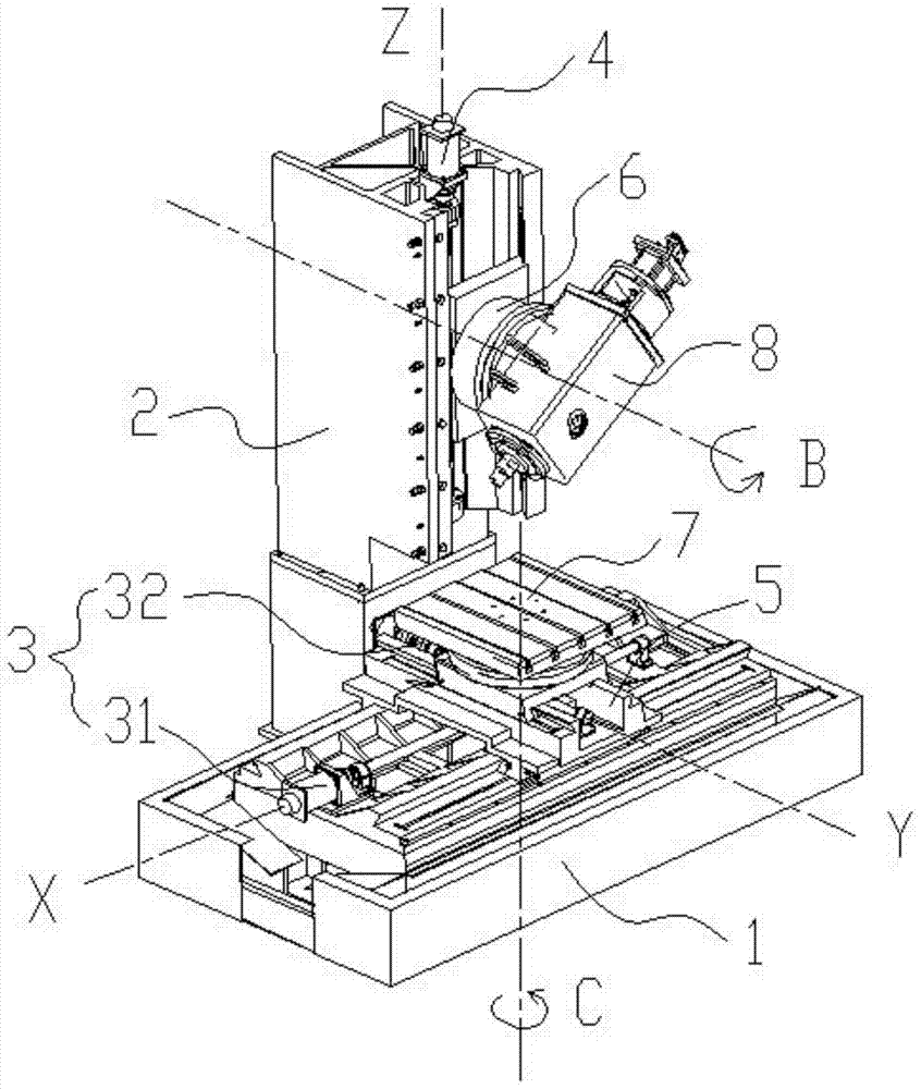 A New CNC Milling Machine for Machining Pentahedron with Single Spindle