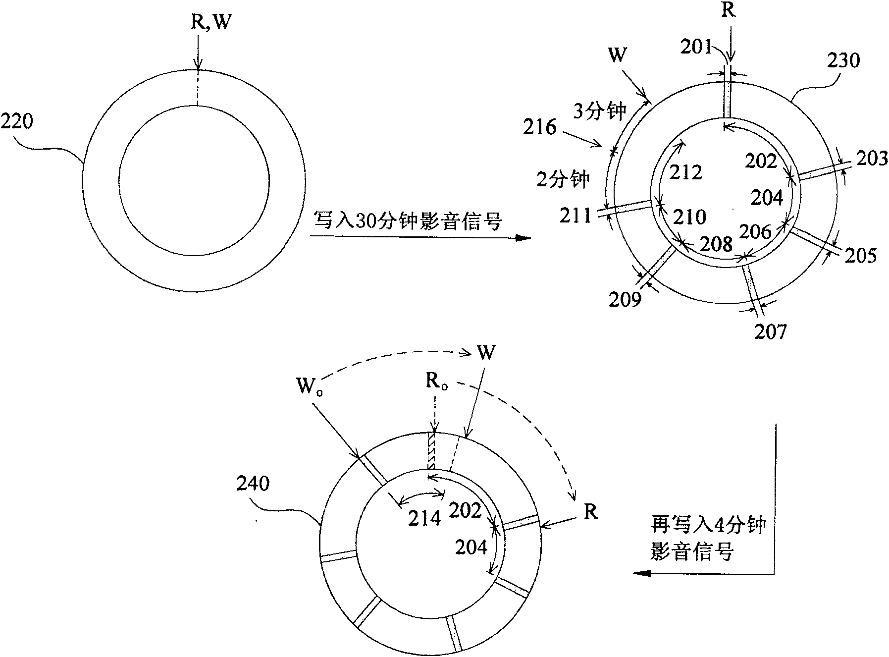 Time-shifted video recording method