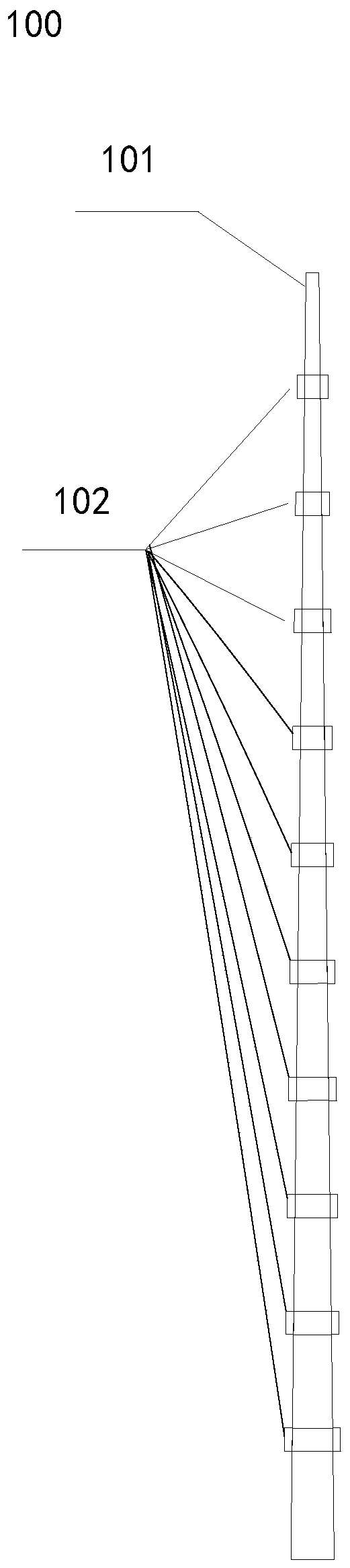 A steel pipe lightning protection device controlled based on aerodynamic shape