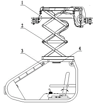 Liftable cab of monorail crane