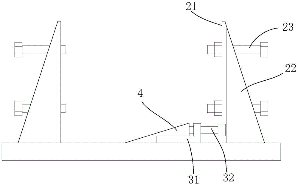 Gate leaf positioning machining mechanism