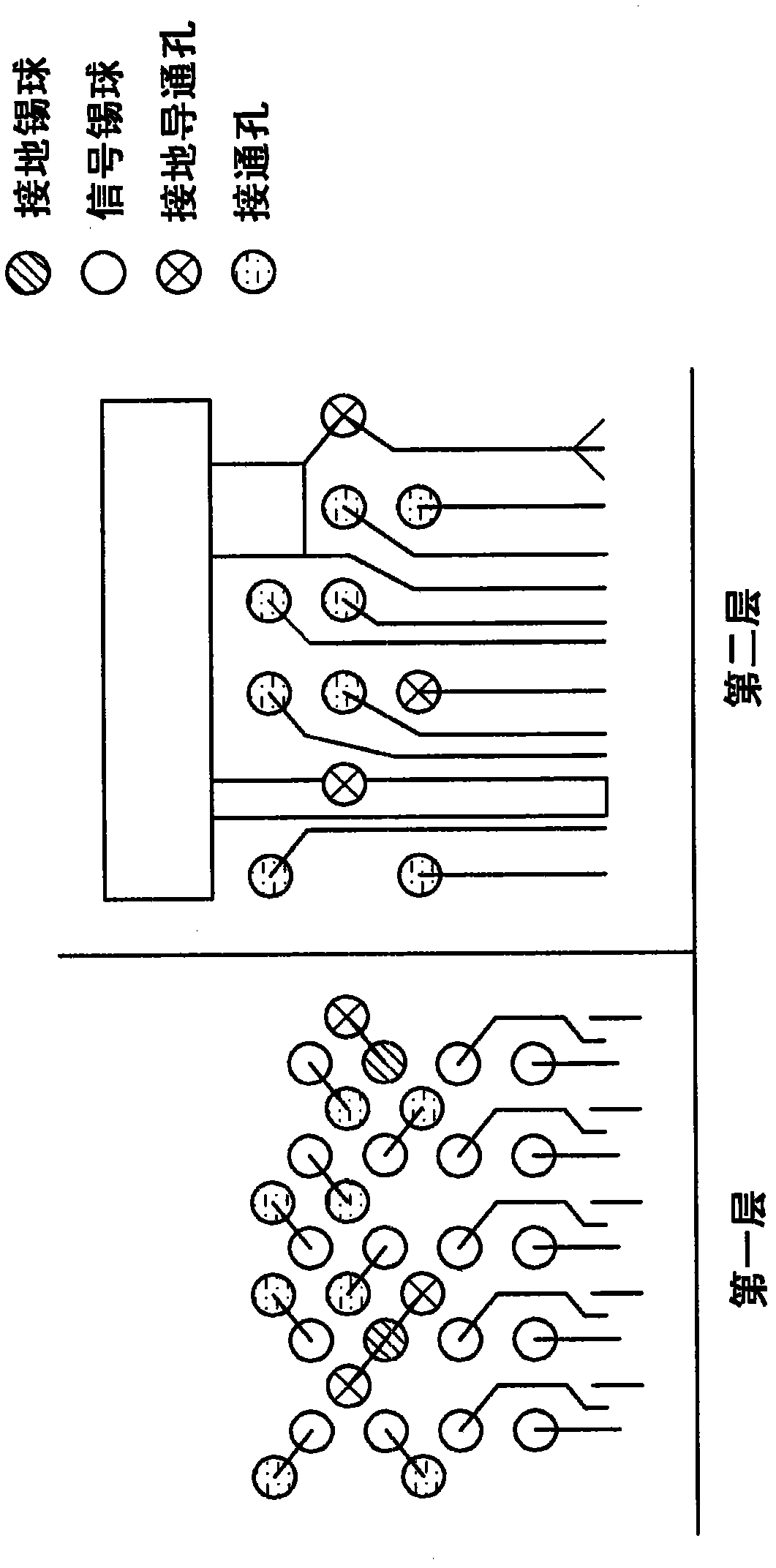 Ball grid array manufactured on printed circuit board