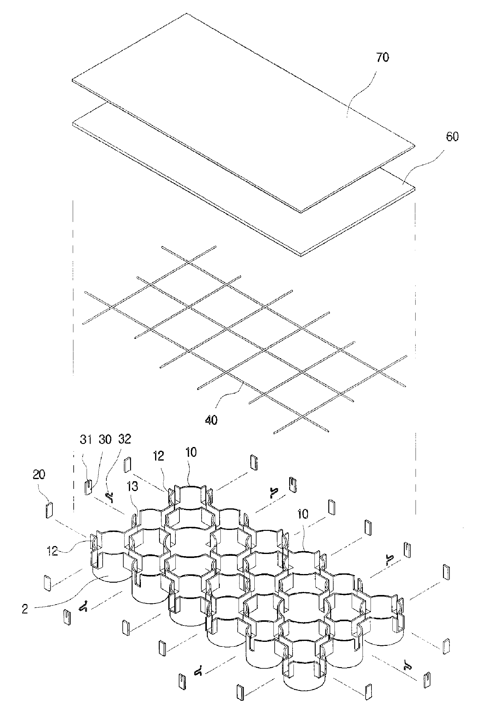 Method of manufacturing watercourse blocks continuously arranged on the spot