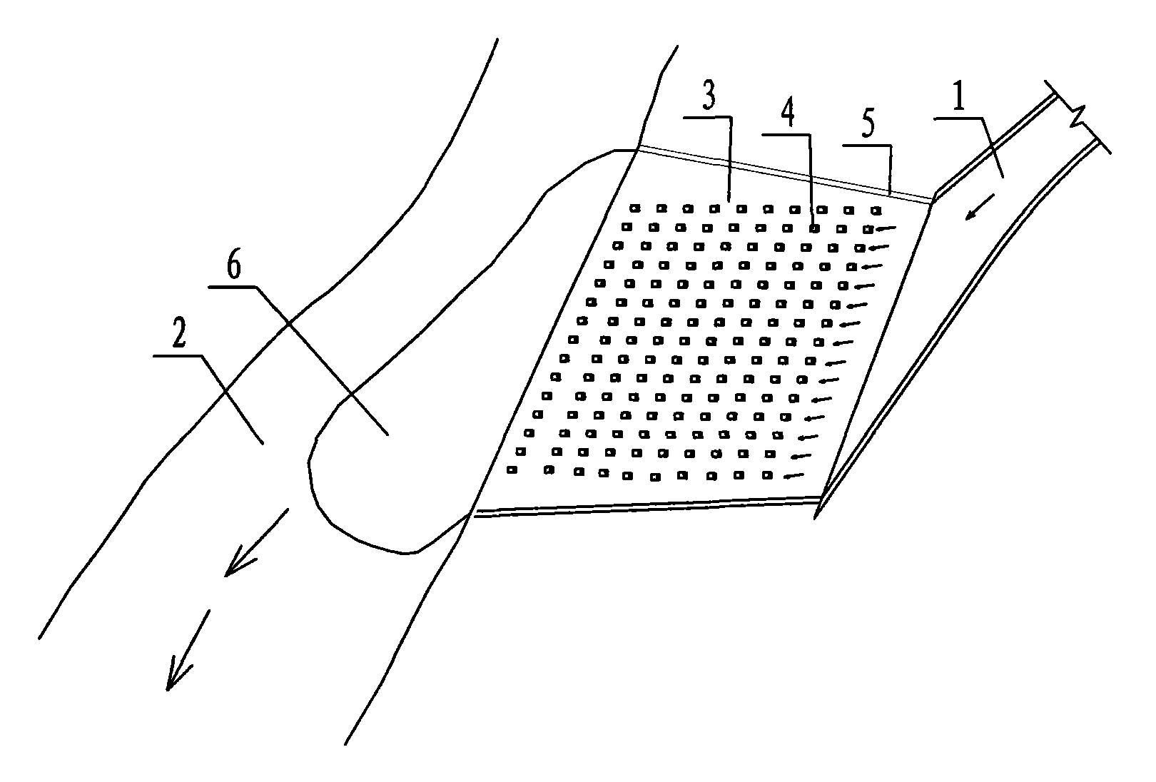Hydropower station bank slope and stilling pool combined energy dissipation method