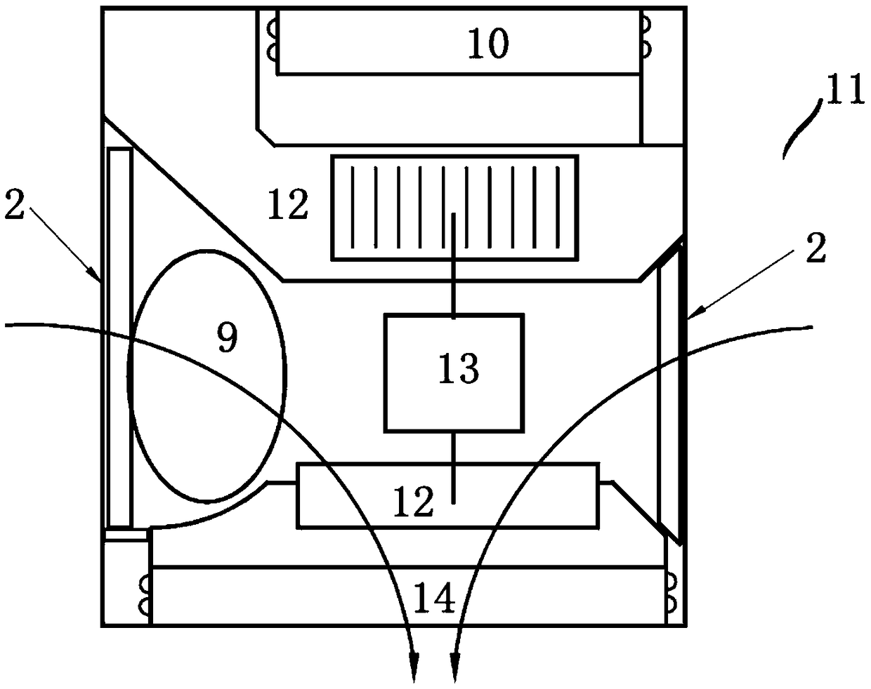 Evaporation cooling device