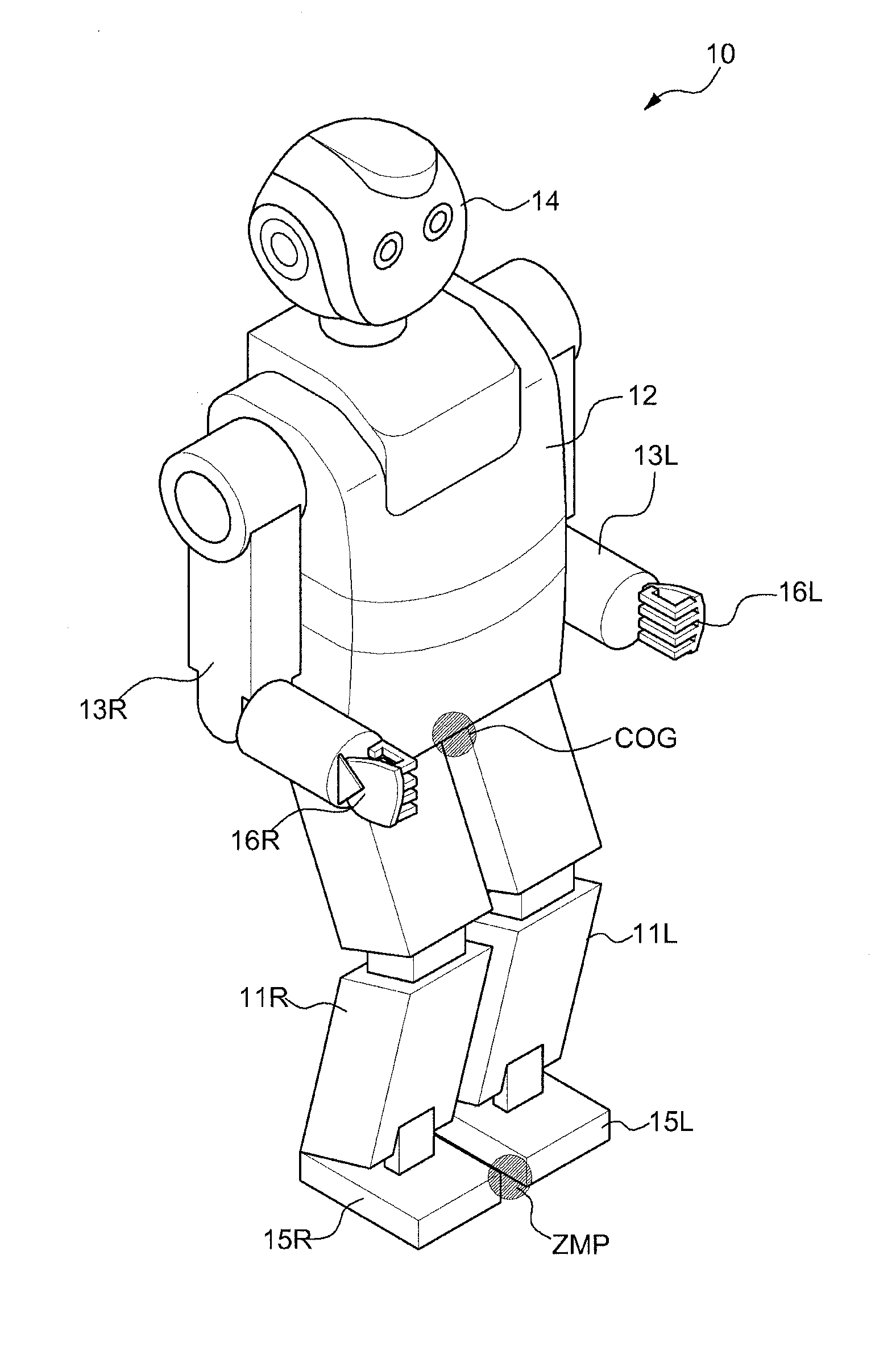Apparatus and method controlling legged mobile robot