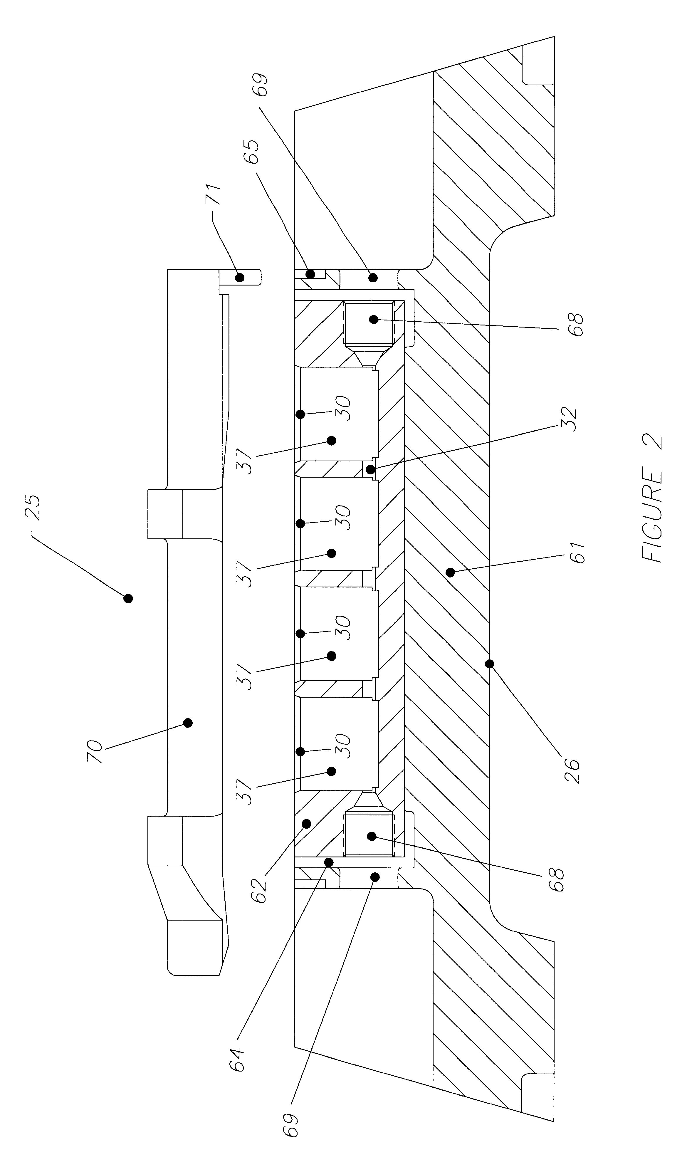 Hydraulic fastening of components