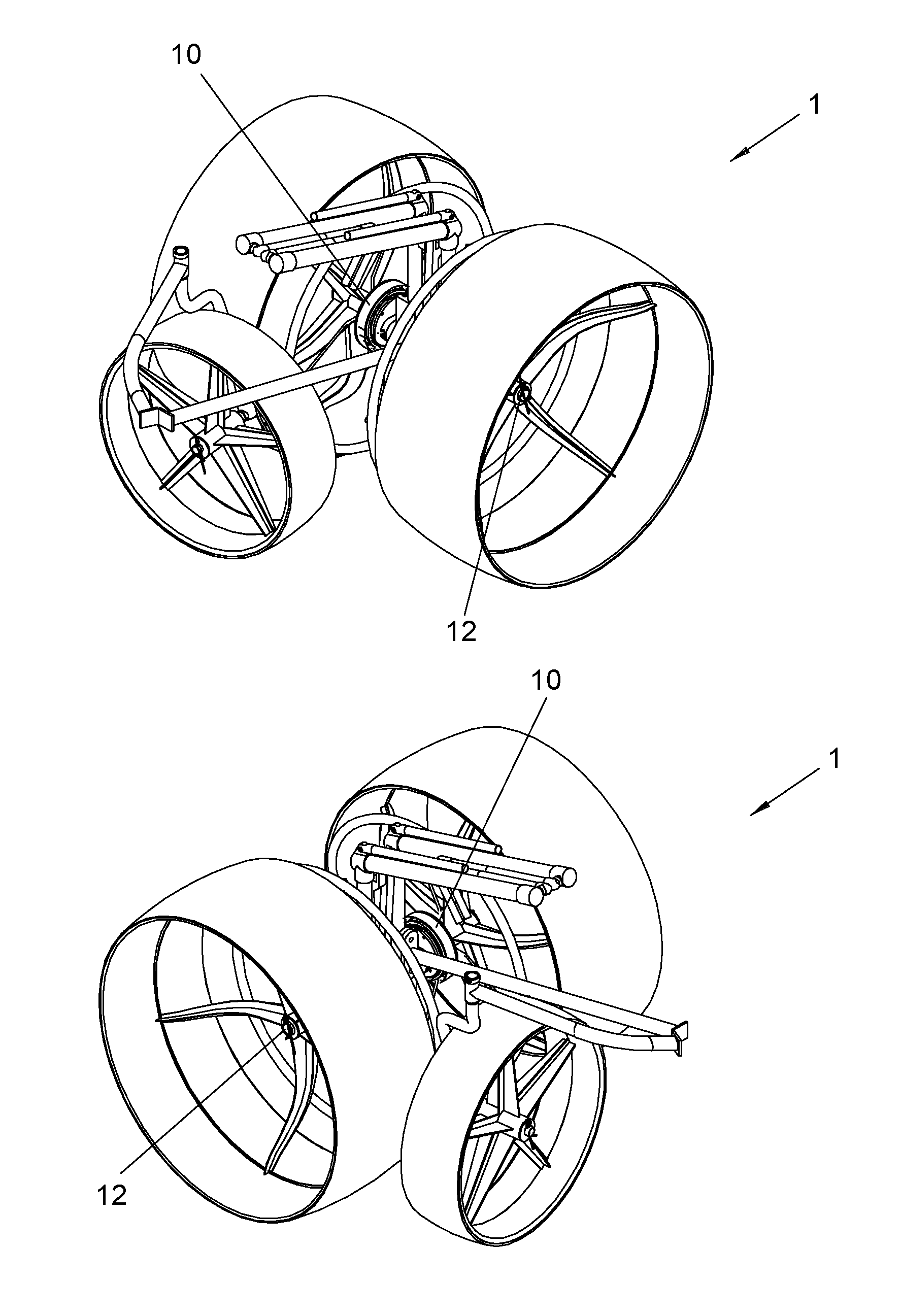 Folding wheelchair