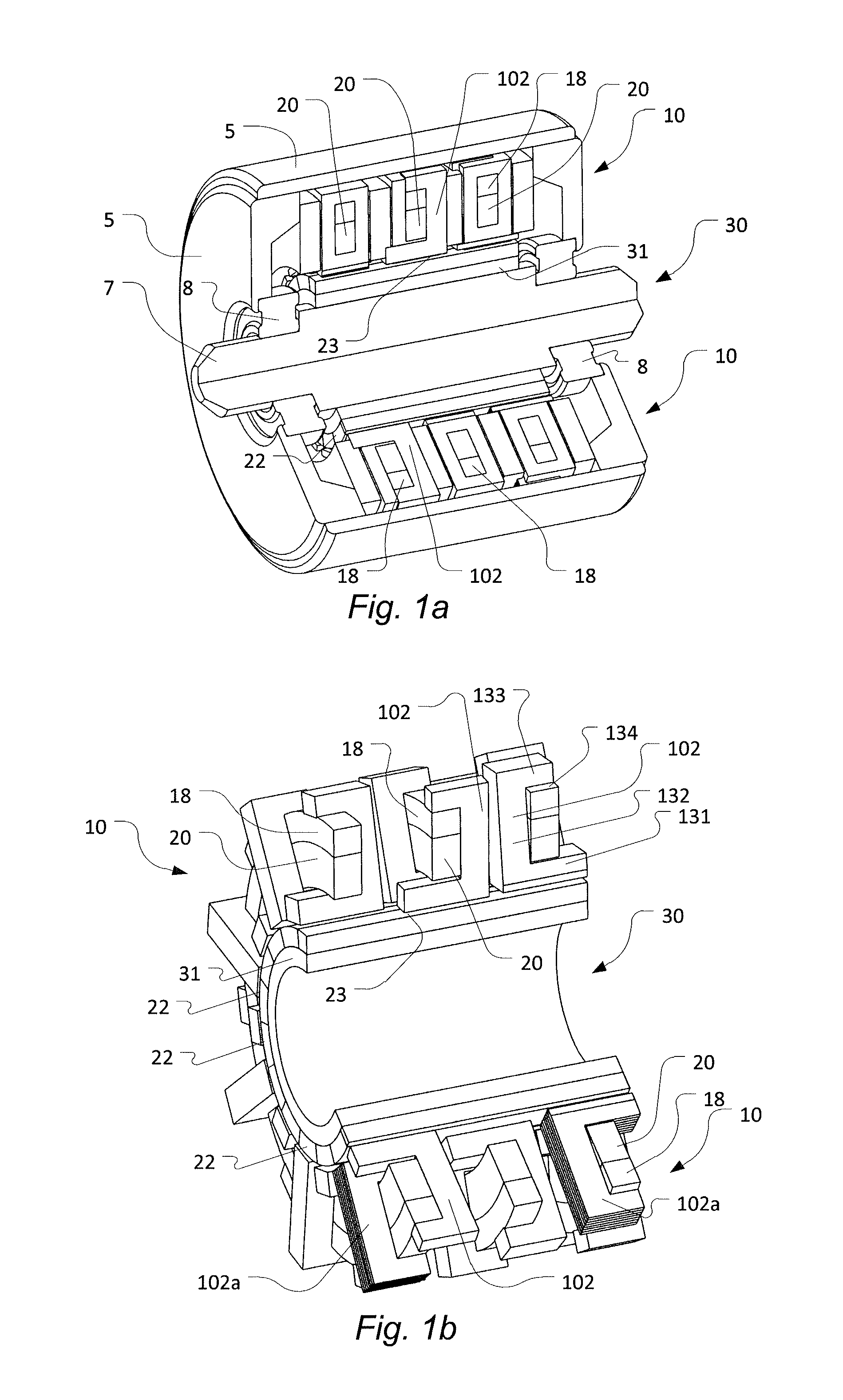 Stator and rotor for an electric machine