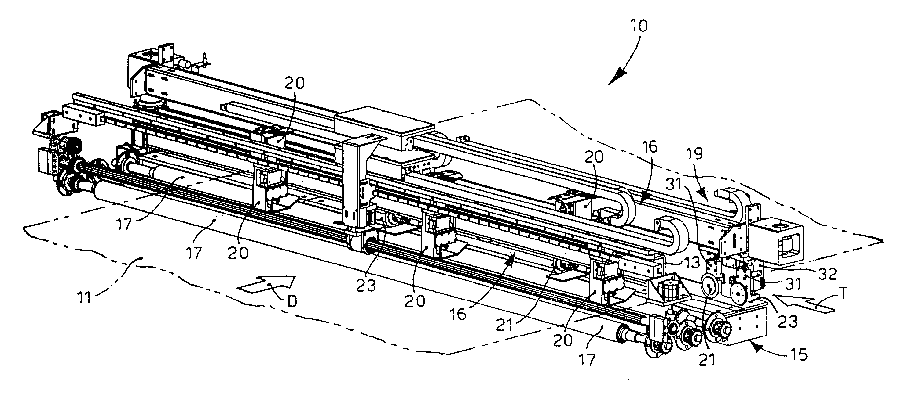 Machine for Cutting and/or Pre-Creasing a Relatively Rigid Material, Such as For Example Cardboard, A Cutting and/or Pre-Creasing Unit and the Relative Cutting and/or Pre-Creasing Method