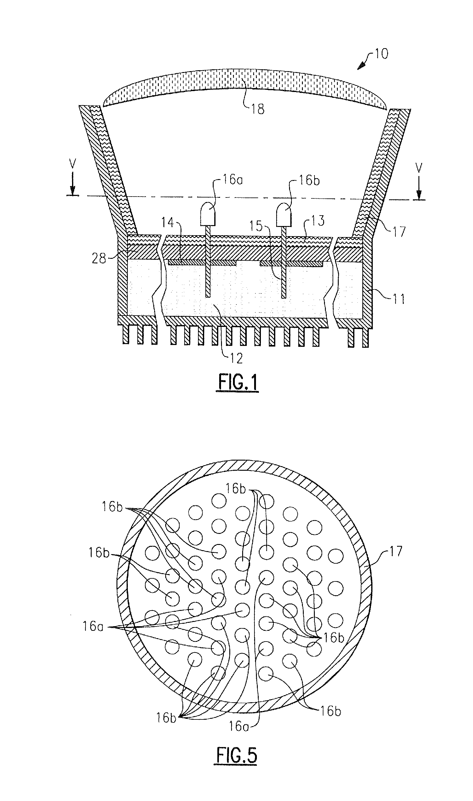 High efficiency lighting device including one or more solid state light emitters, and method of lighting