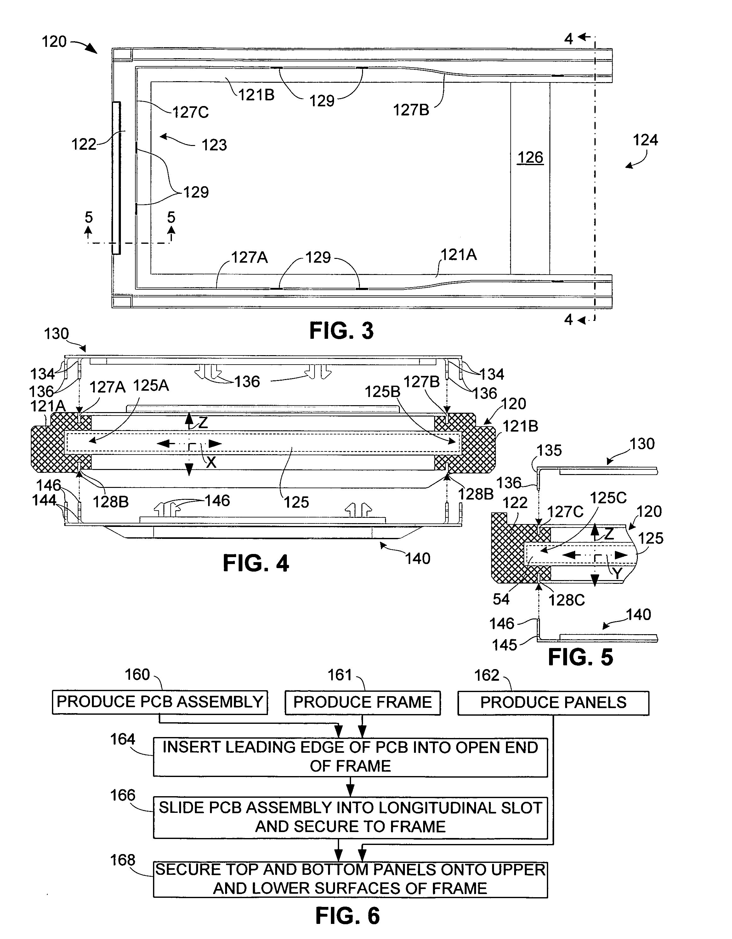 PC card assembly with panels having substantially identical connection structures