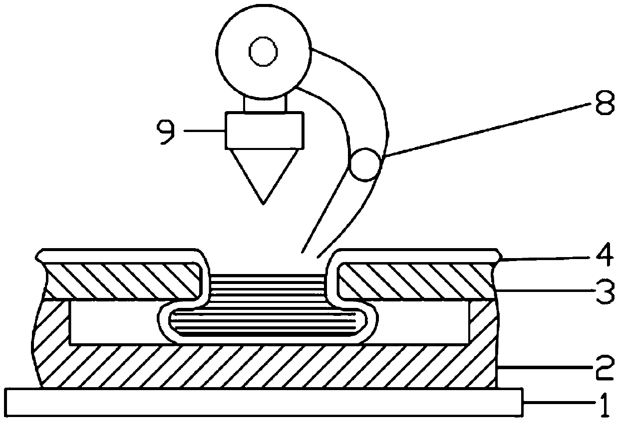 A method and device for improving the connection strength of laser shock riveting