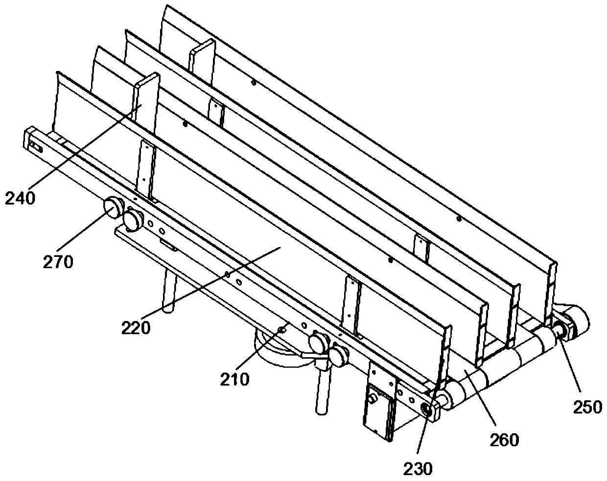 Flexible packaging bag feeding and sealing device