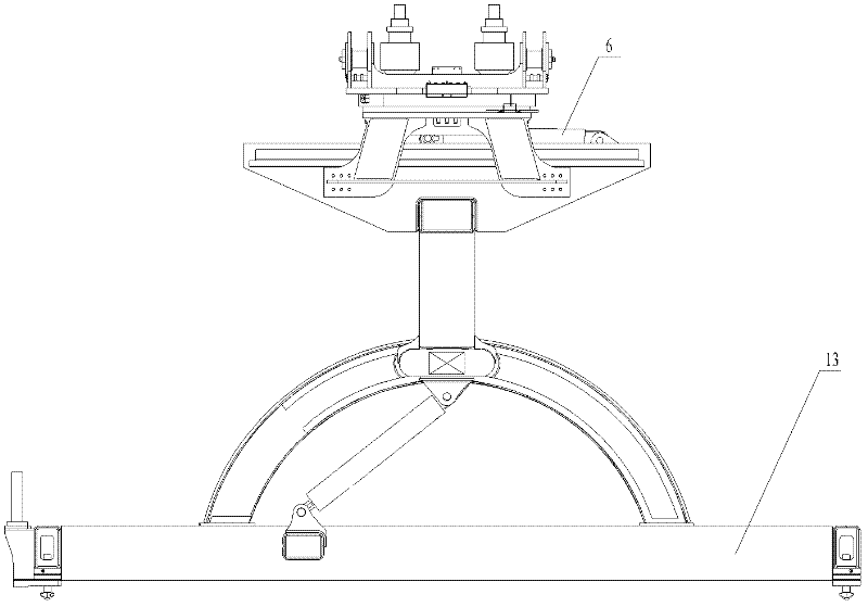 Container spreader and hoisting device