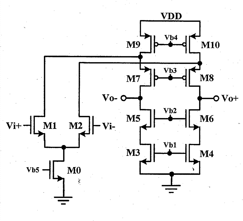Switch-type operational amplifier with low power consumption and large oscillation range