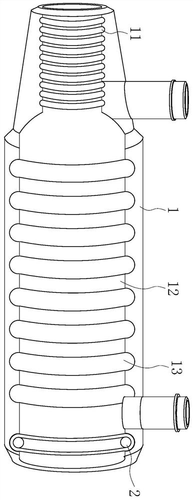 A threaded steel semi-grouting sleeve joint