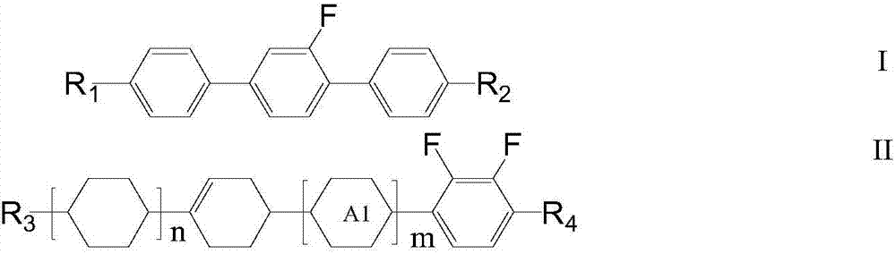 Negative dielectric anisotropy liquid crystal composition containing terphenyl structure and application of same