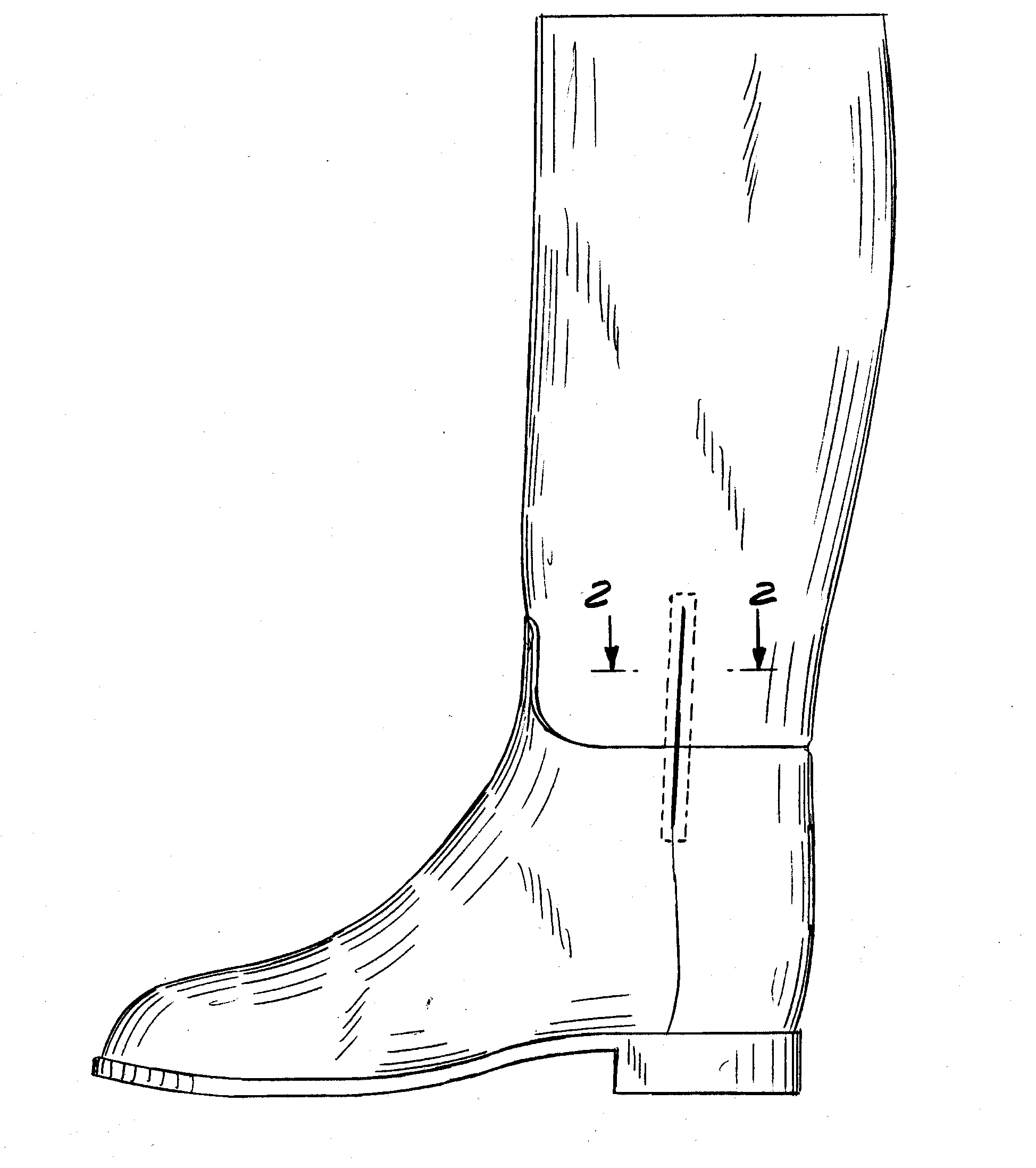 Boot with stretchable opening