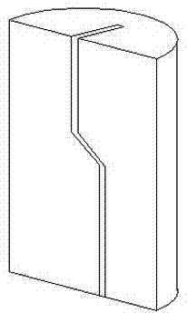 Manufacturing method of artificial core with crevices for simulated leaking stoppage experiment