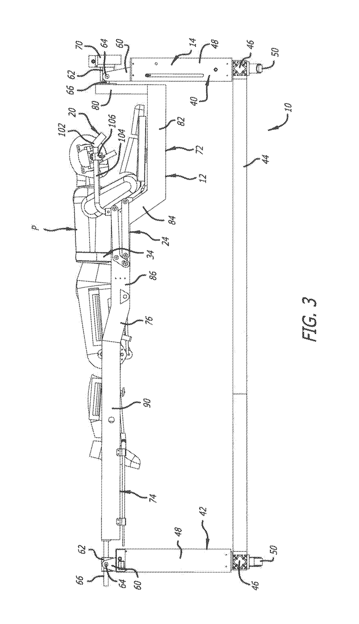 Surgical frame and method for use thereof facilitating patient transfer