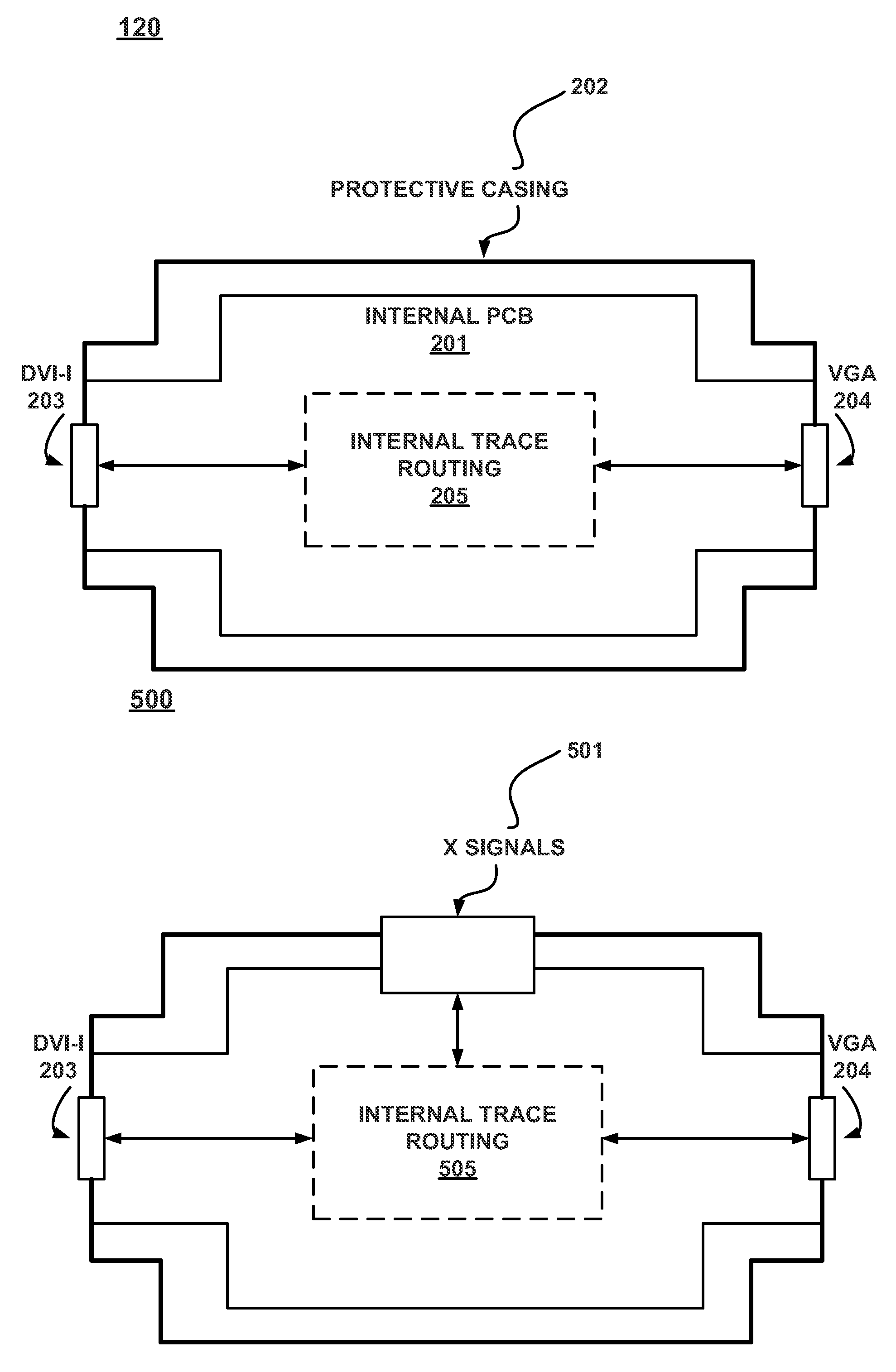 Controlled impedance display adapter