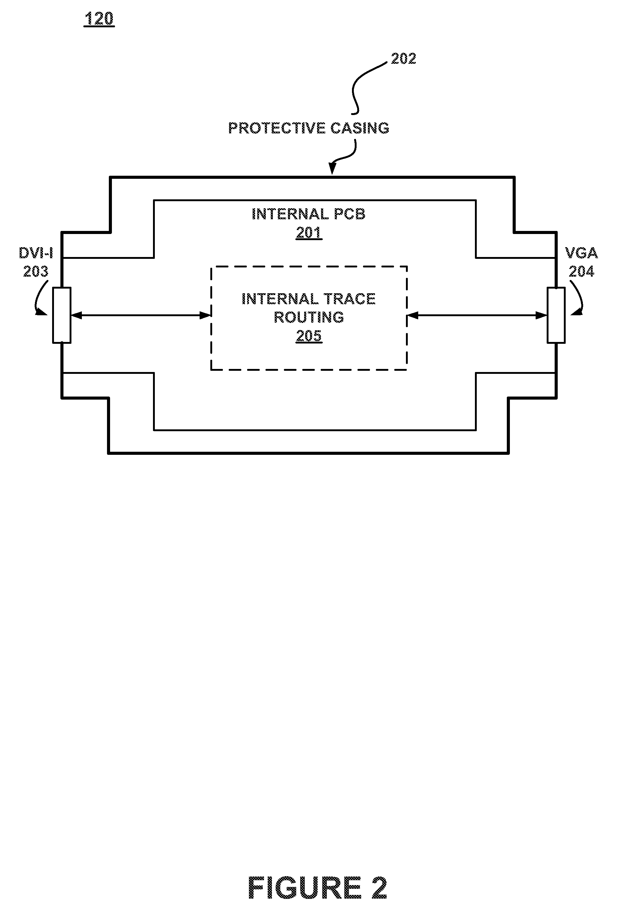 Controlled impedance display adapter