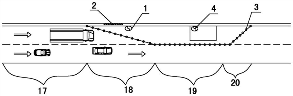 A safety joint control system and method for highway construction area