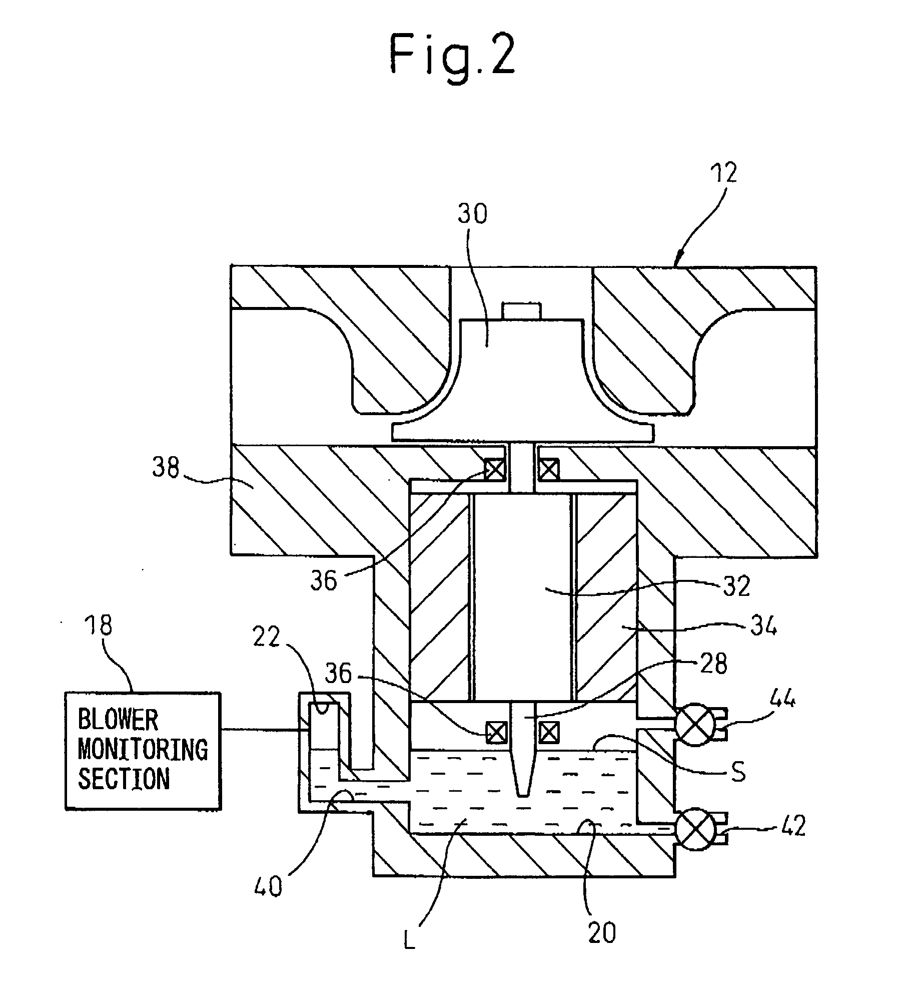 Gas laser apparatus, and method and device for monitoring blower