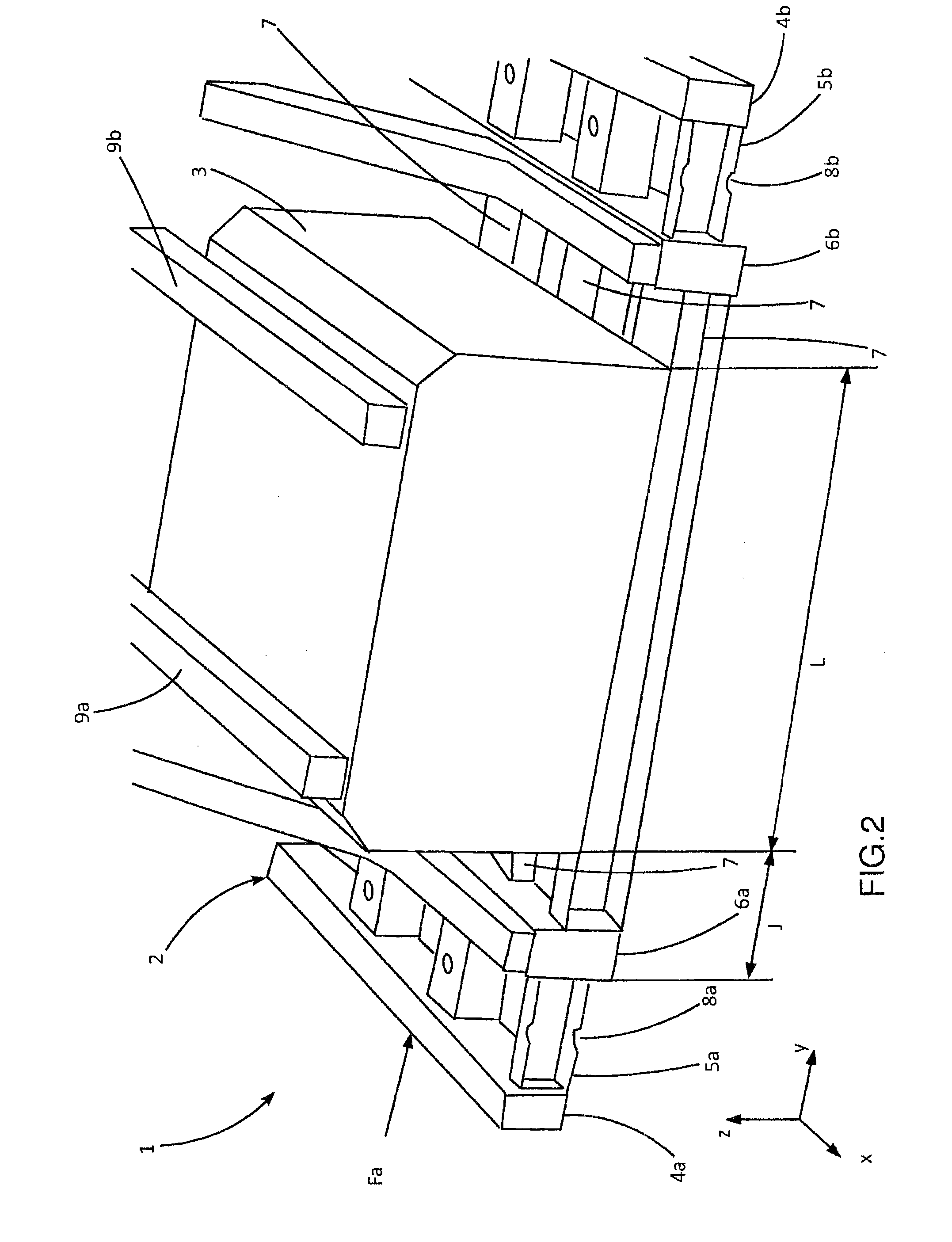 Structure intended to hold an electric battery for powering an electric motor for driving a motor vehicle