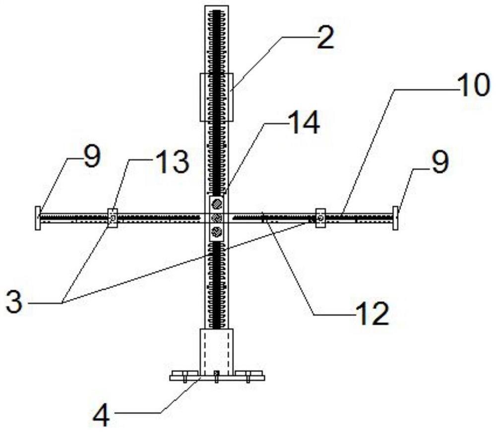 Laser height pole device capable of controlling flatness of masonry