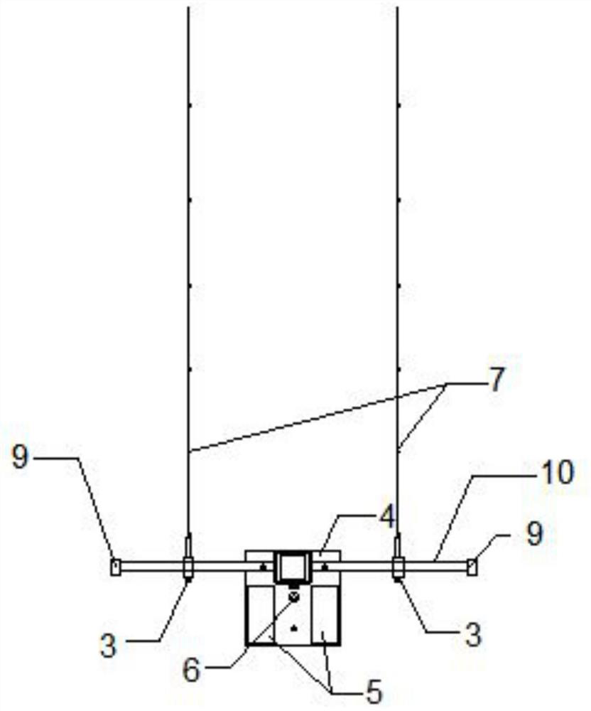 Laser height pole device capable of controlling flatness of masonry