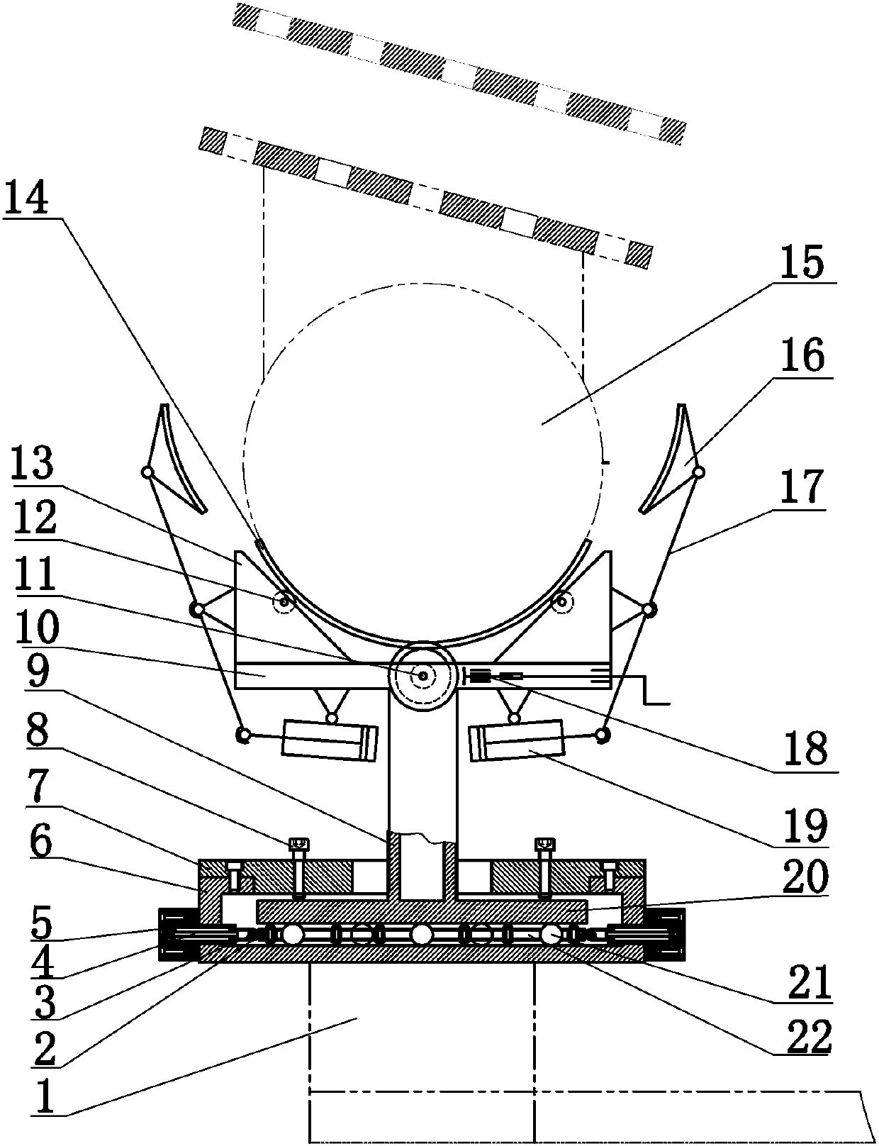Ball type multidirectional fine-adjustment clamping and aligning device