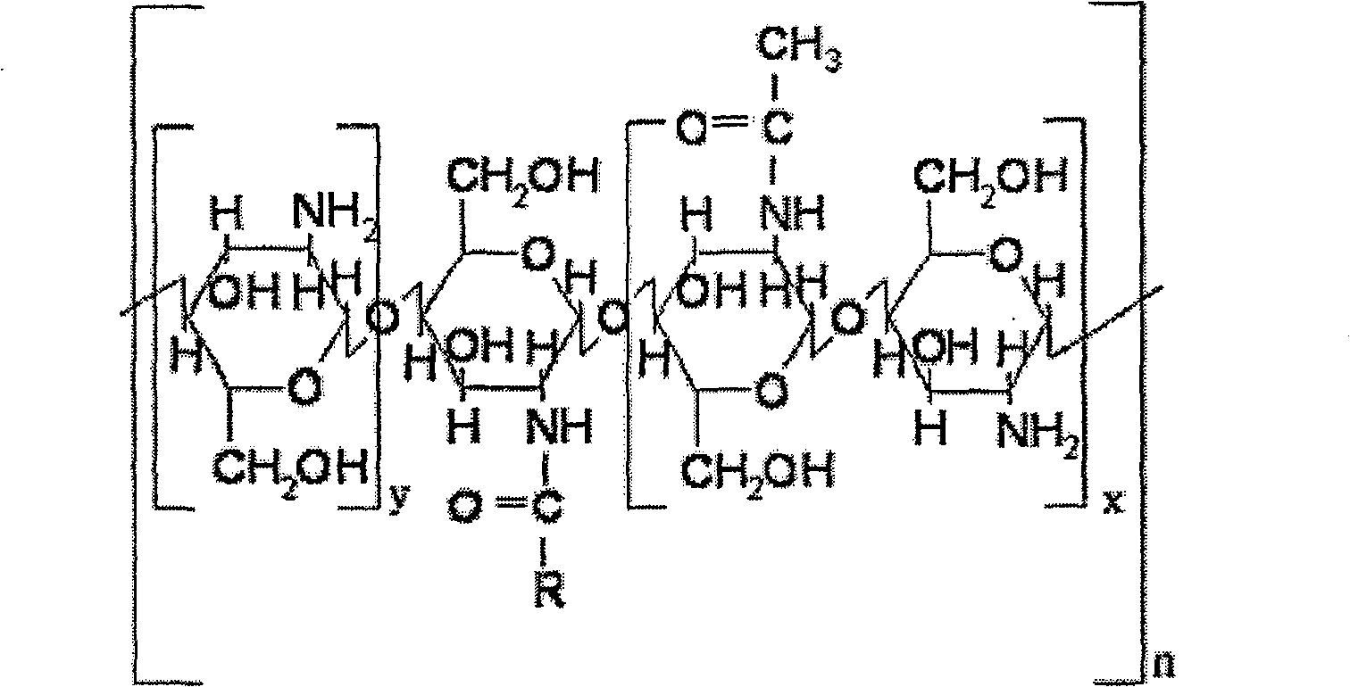 Synthesis method for subcellular organelle target directional Chitosan oligosaccharide-aliphatic acid grafting matter