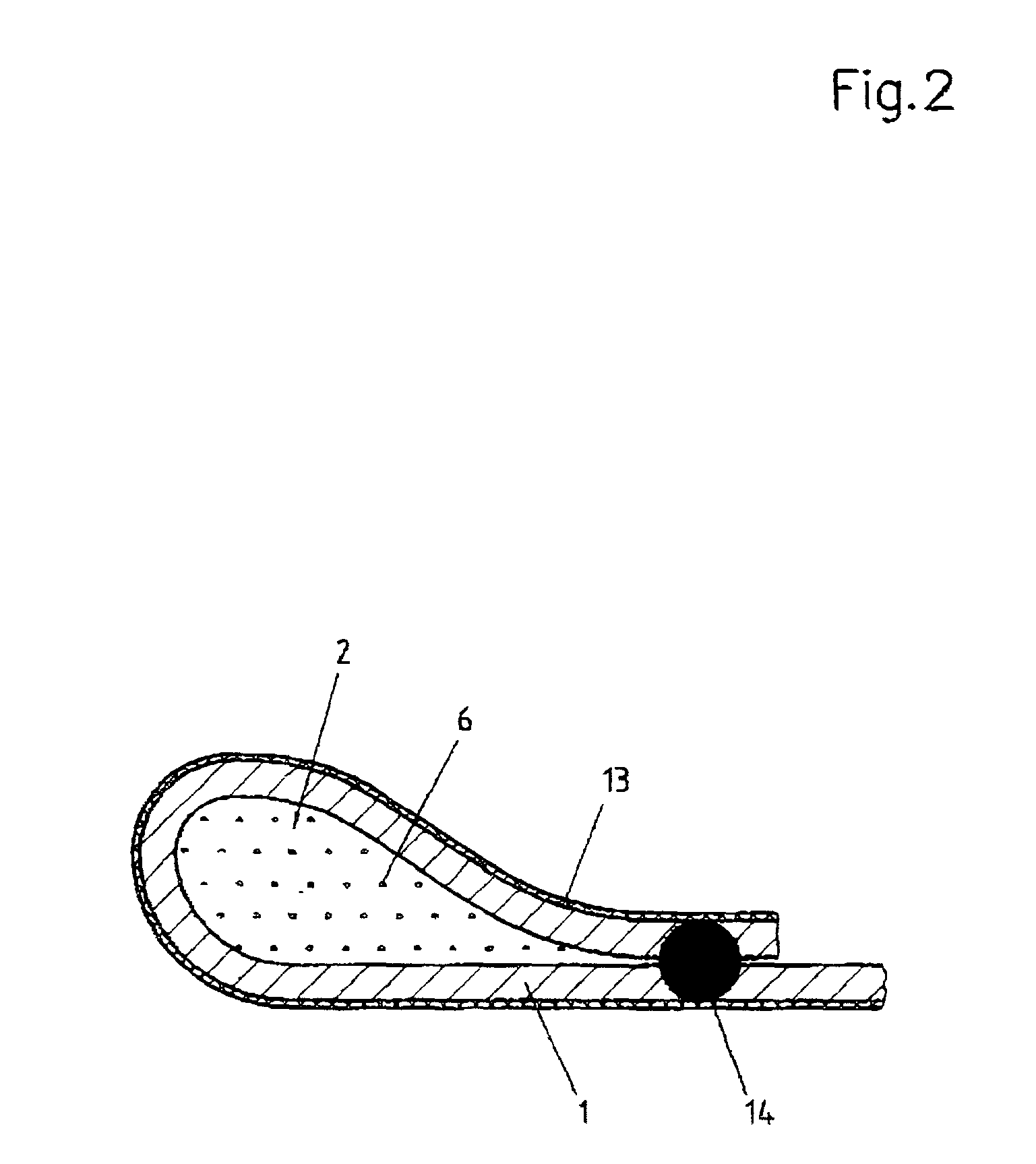 Flat gasket for a reciprocating engine or a driven machine