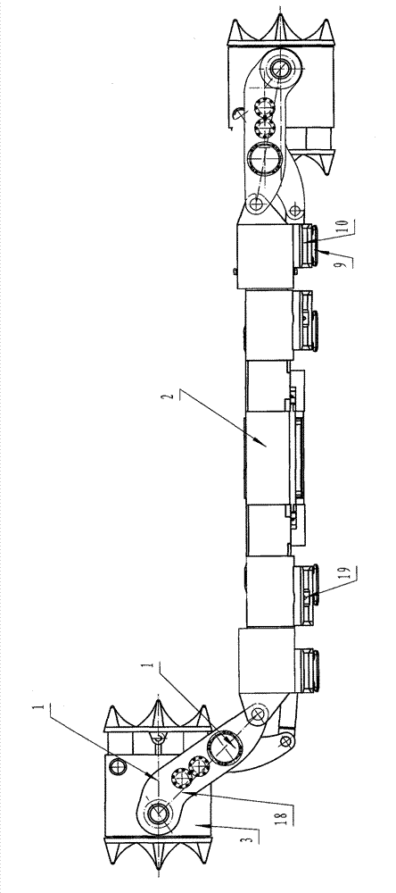 Buffering guide method by reciprocating impact reactive force and vibration isolation mining machine
